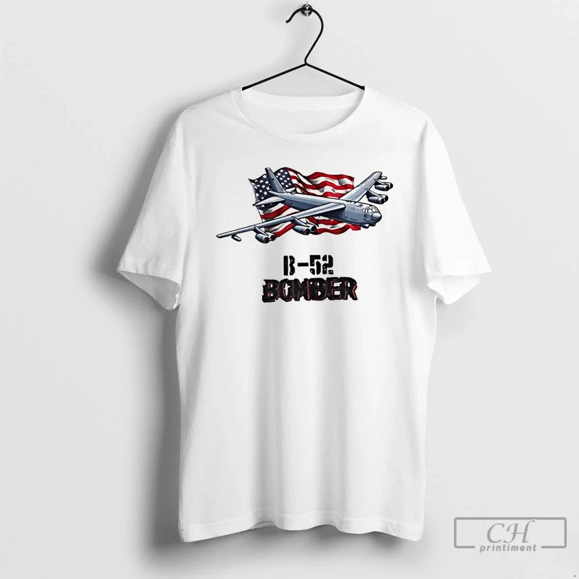 Classic B 52 Bomber Usa Flag T-Shirts