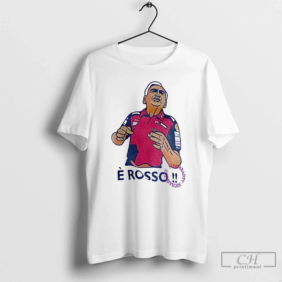 Classic Davide Tardozzi Grand Prix 250cc E Rosso Cartoon T-Shirts