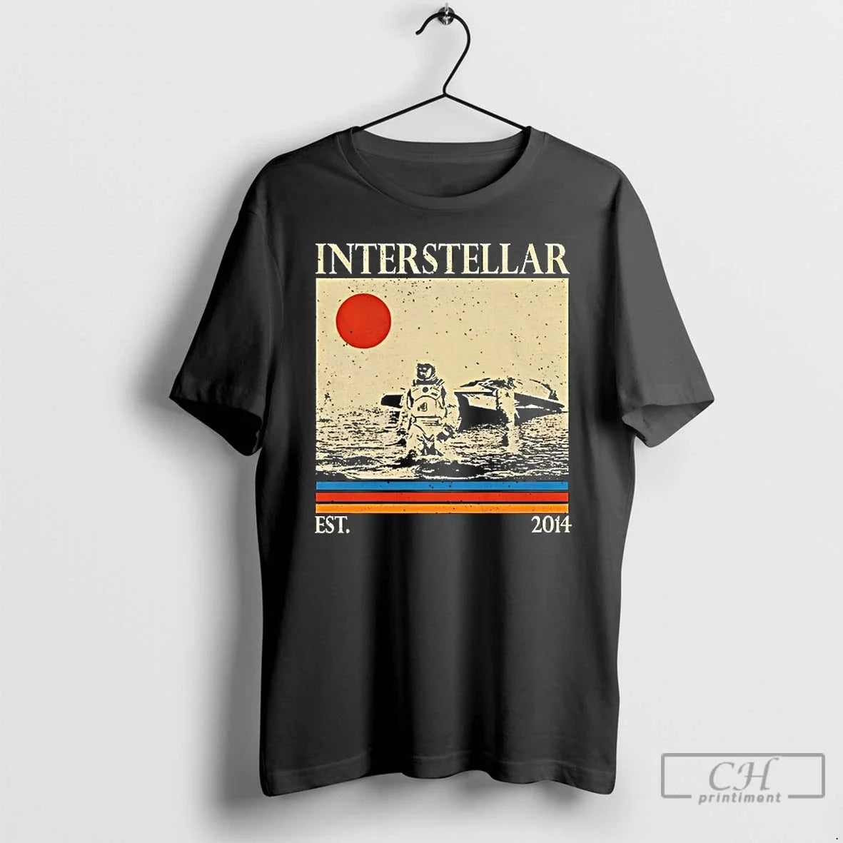 Classic Interstellar Movie Est 2014 Japan Flag Vintage T-Shirts