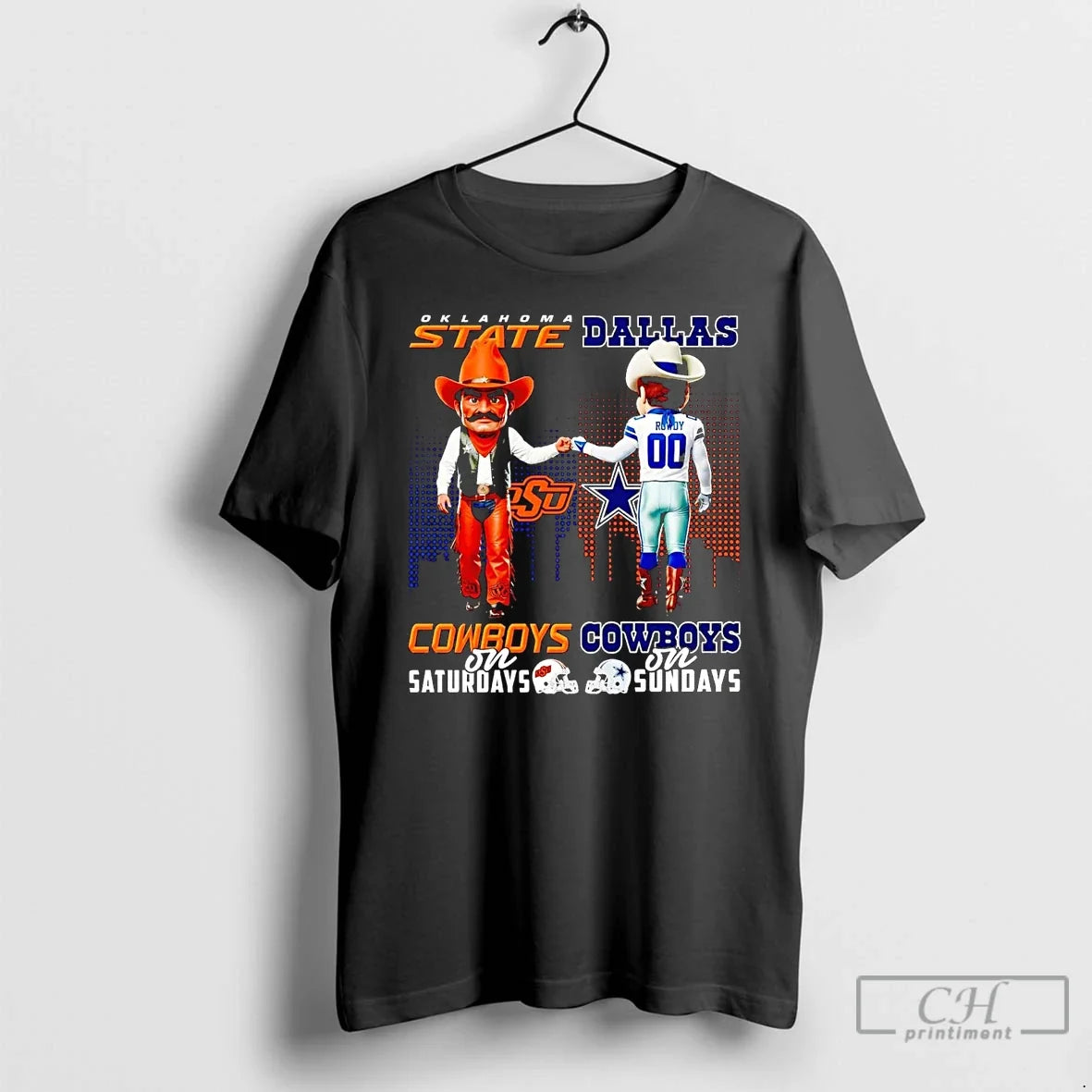 Classic Osu Cowboys Saturdays Dallas Cowboys Sundays Mascot T-Shirts