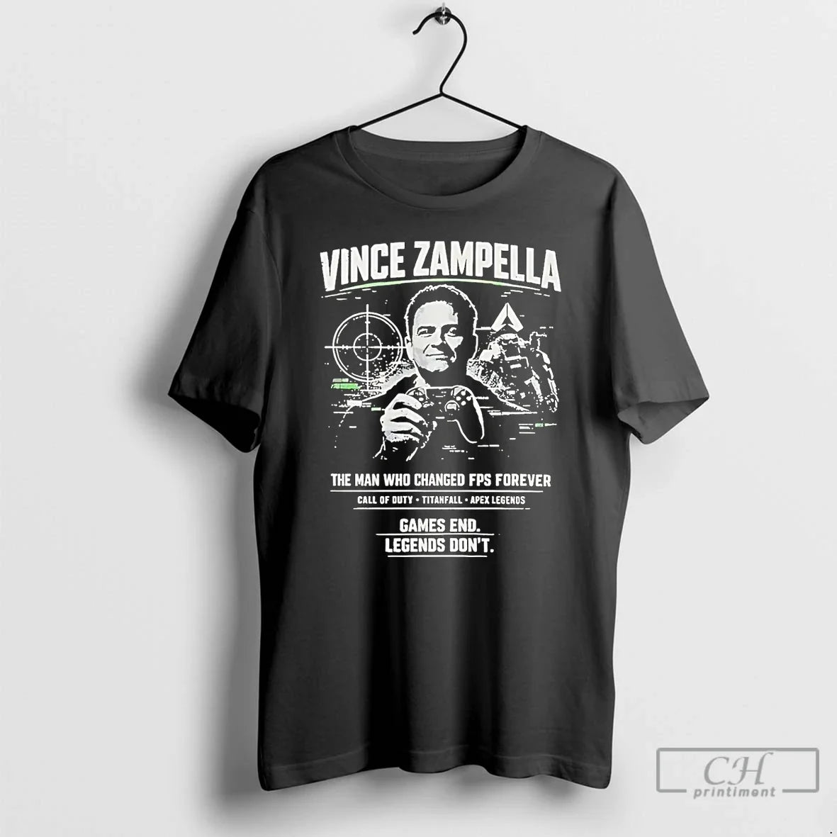 Classic Vince Zampella Man Who Changed Fps Forever T-Shirts