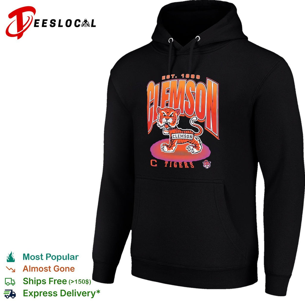 Clemson Tigers Est 1889 Mascot Logo College Football shirt