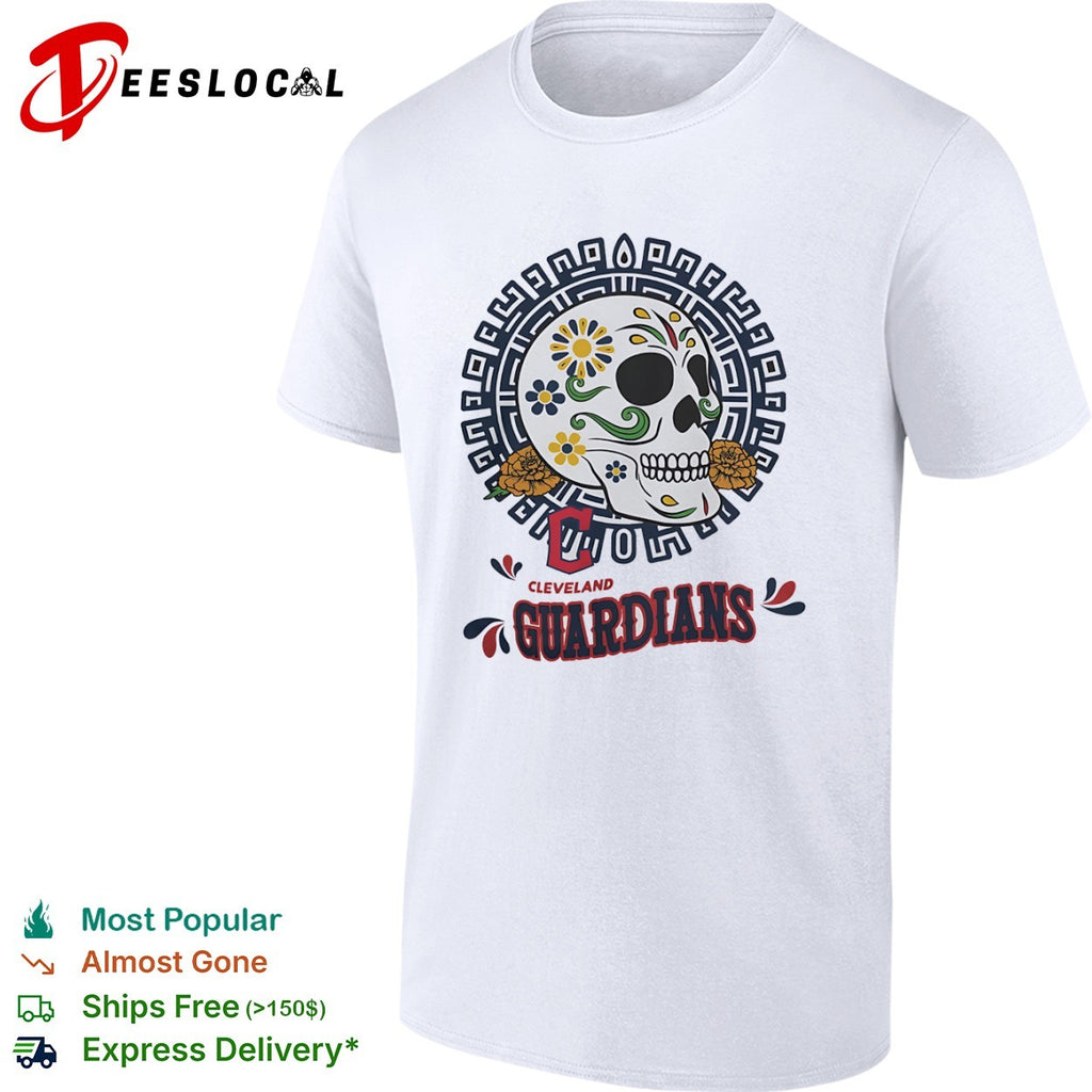 Cleveland Guardians Sugar Skull Day of the Dead shirt