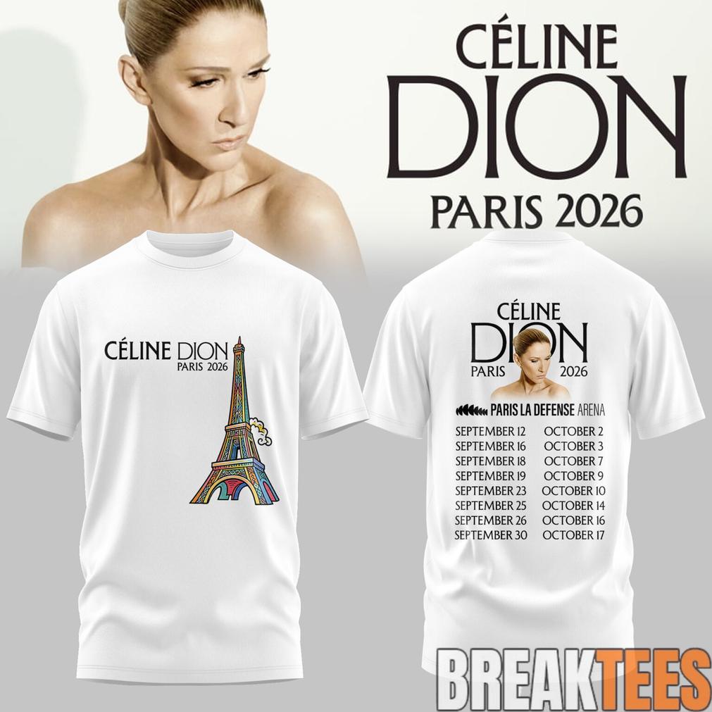 Céline Dion LIVE IN PARIS 2026 Limited Shirt