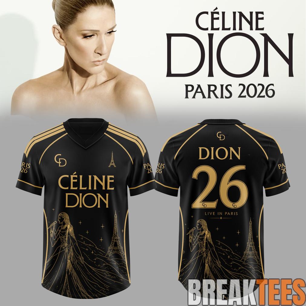 Céline Dion LIVE IN PARIS 2026 “Midnight Elegance” Football Jersey