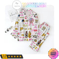 Clueless Pattern Pajama Sets Sleepwear