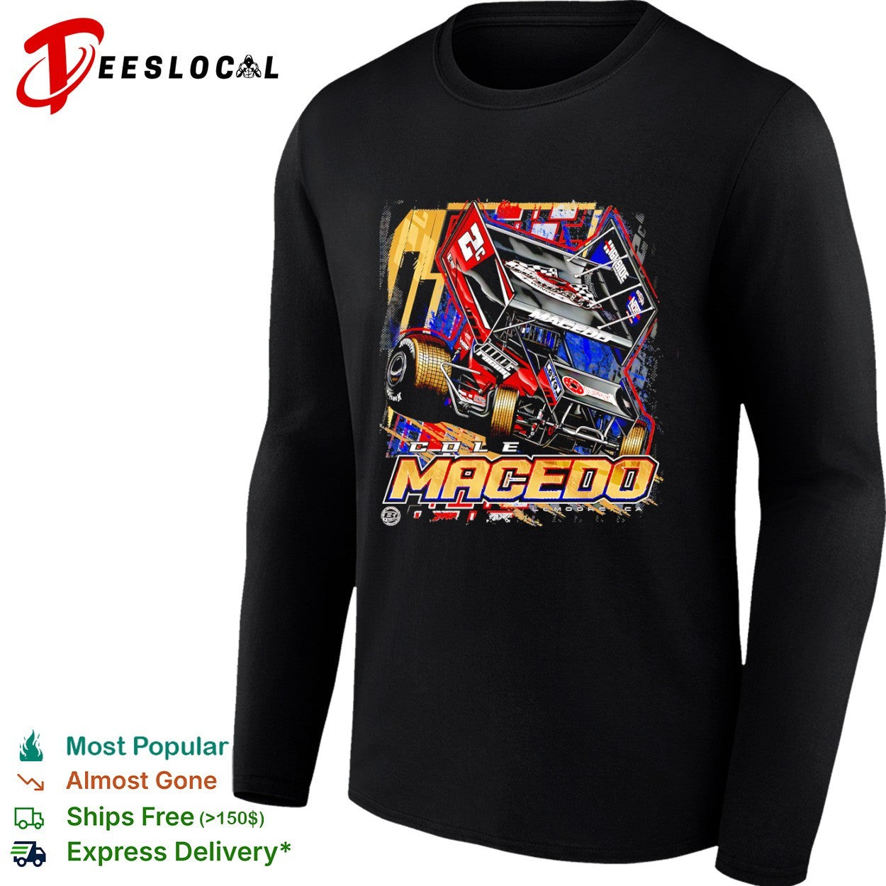Cole Macedo 2C Highside Racing Sprint Car shirt