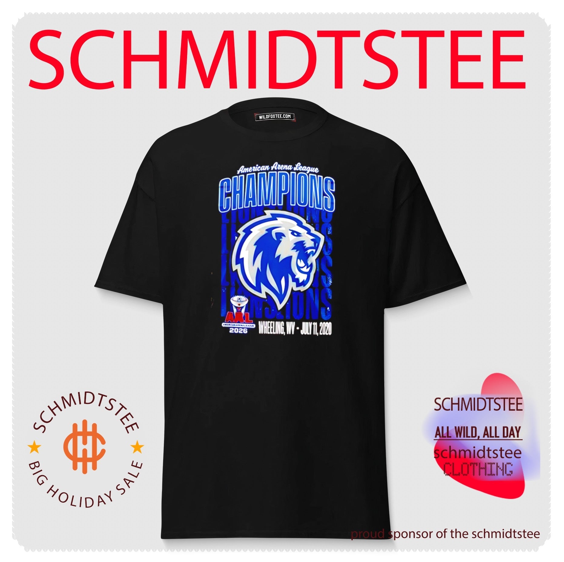 Columbus Lions 2026 AAL Champions graphic shirt