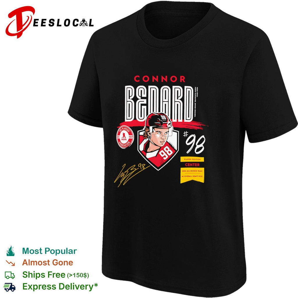 Connor Bedard Chicago Blackhawks Rookie of the Year Signature shirt