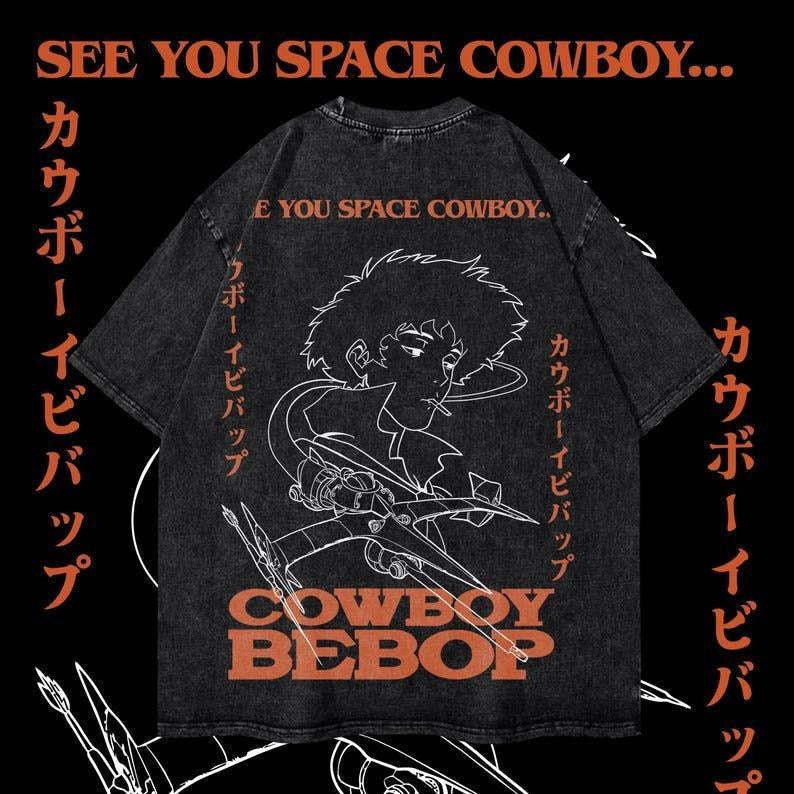 Cowboy Bebop Heavy Dyenomite Mineral Wash Anime Streetwear Gym (1)