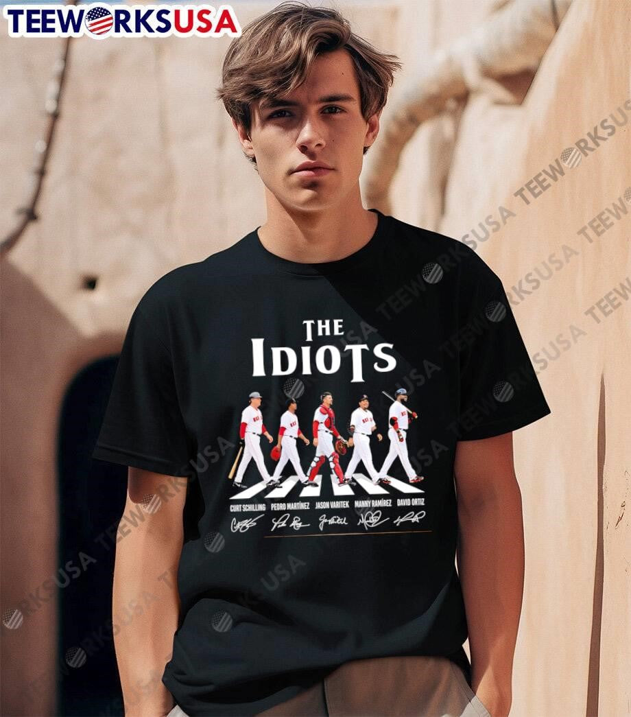 Curt Schilling Pedro Martinez Jason Varitek Manny Ramirez David Ortiz The Idiots Boston Red Sox T-Shirt