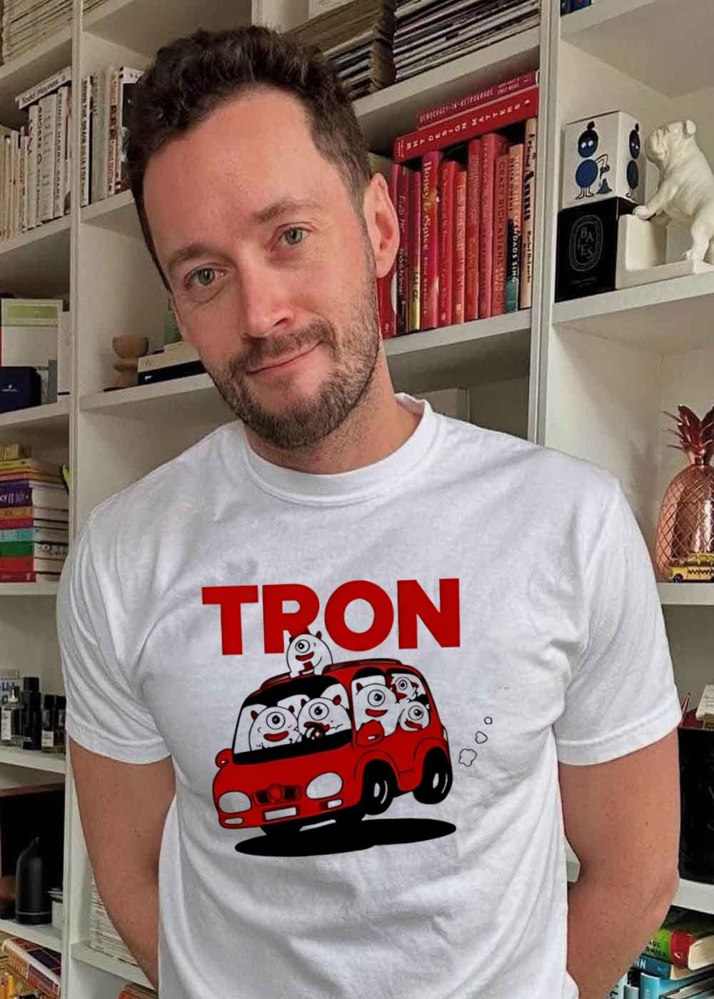 Cute Monsters Riding a Car TRON shirt