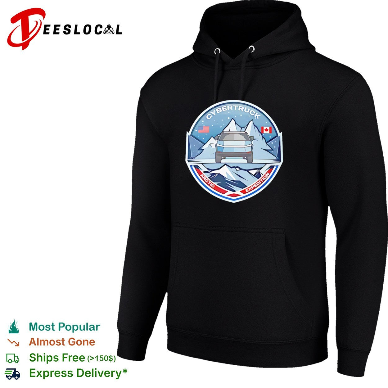 Cybertruck Arctic Expedition Badge Tesla shirt