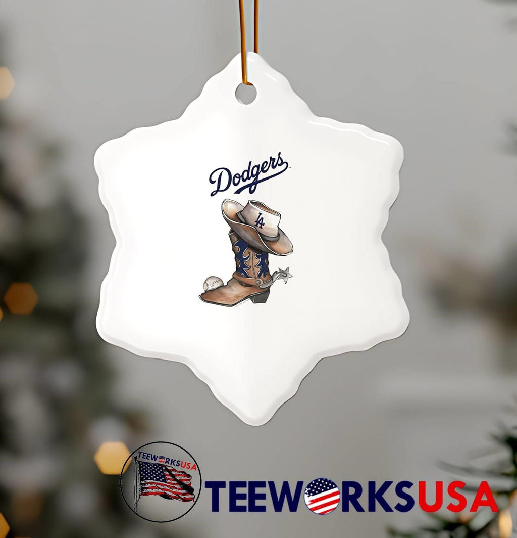 DTLA Baseball Cowboy Boot With Los Angeles Dodgers T-Shirt
