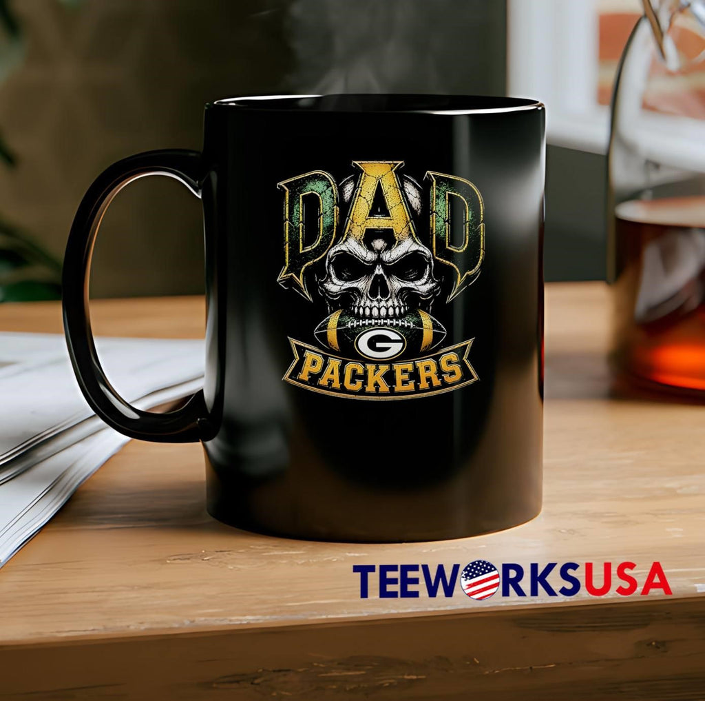 Dad Skull Football Green Bay Packers T-Shirt