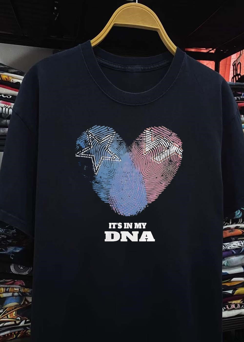 Dallas Cowboys Heart Fingerprint It’s in My DNA T-Shirt(1)