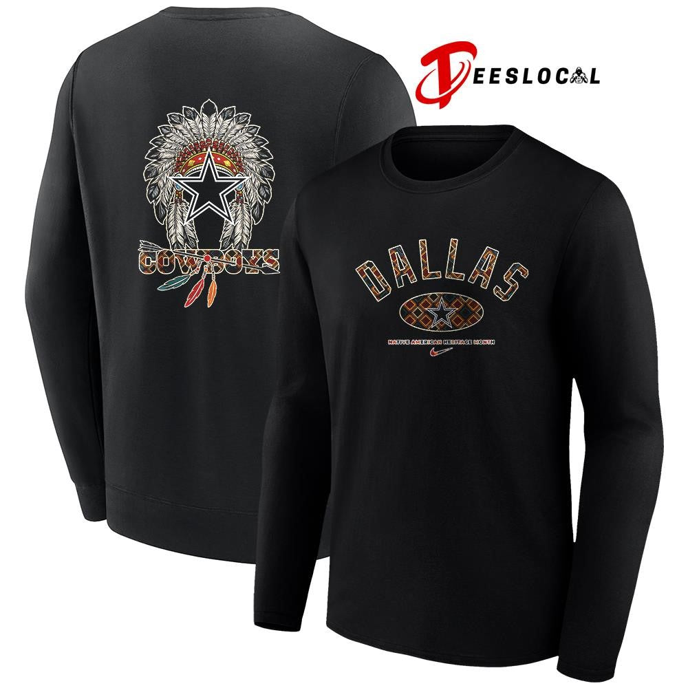 Dallas Cowboys x Native American heritage month logo shirt