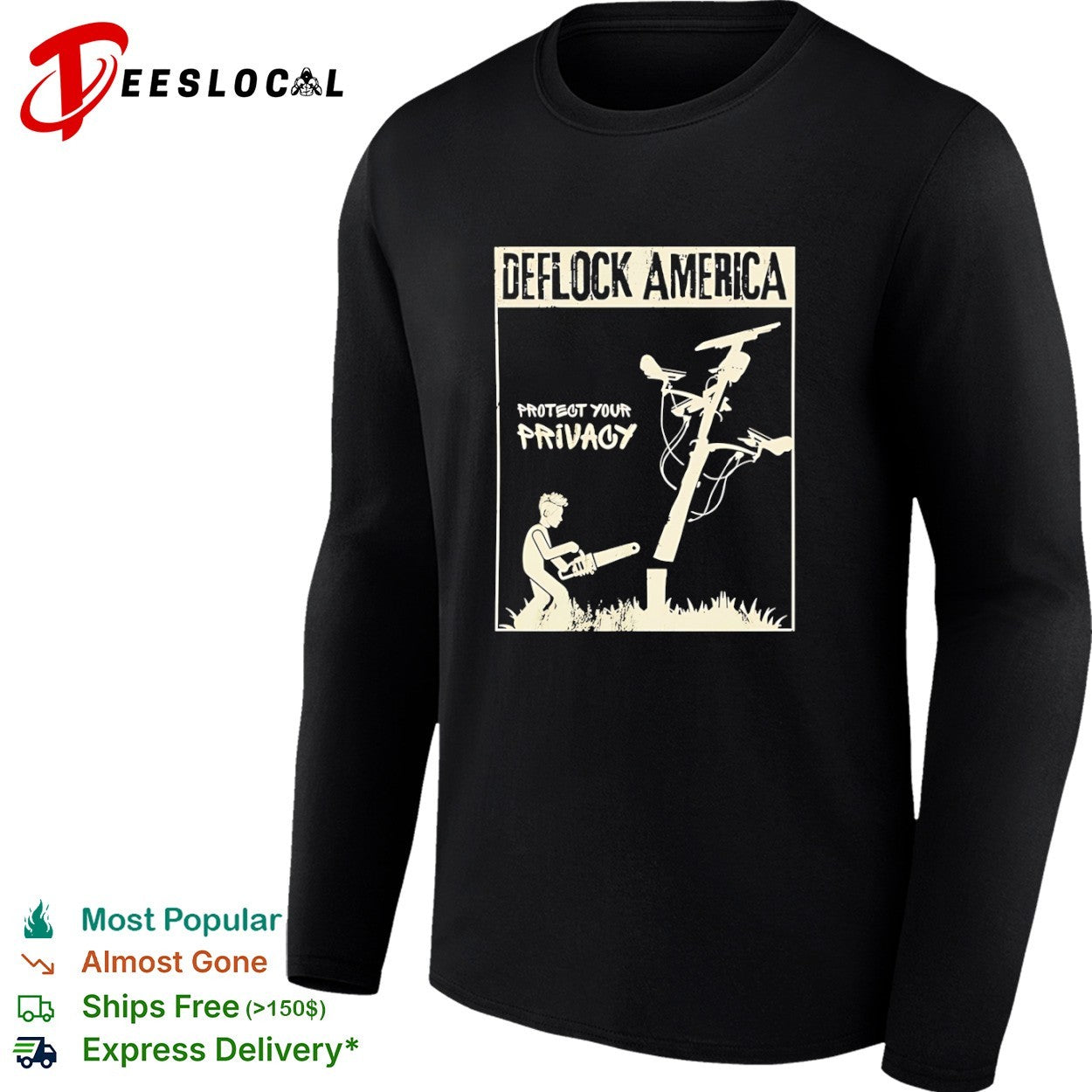 Deflock America Protect Your Privacy Distressed shirt