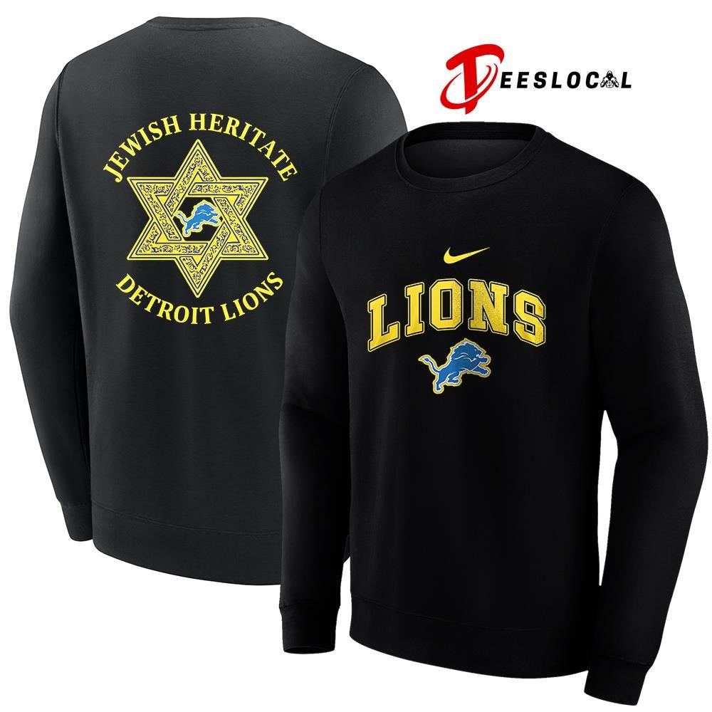 Detroit Lions Jewish heritage logo shirt