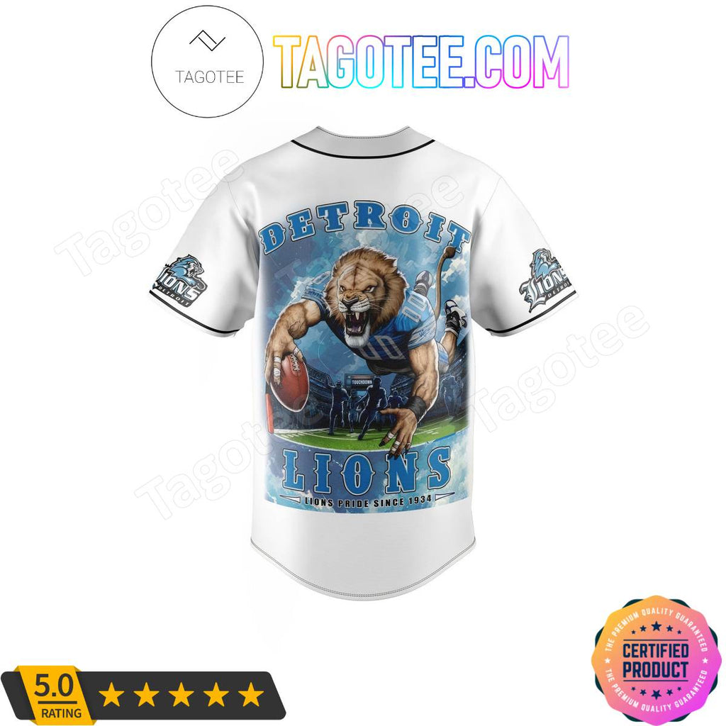 Detroit Lions One Pride Original Die Hard Fan Baseball Jersey