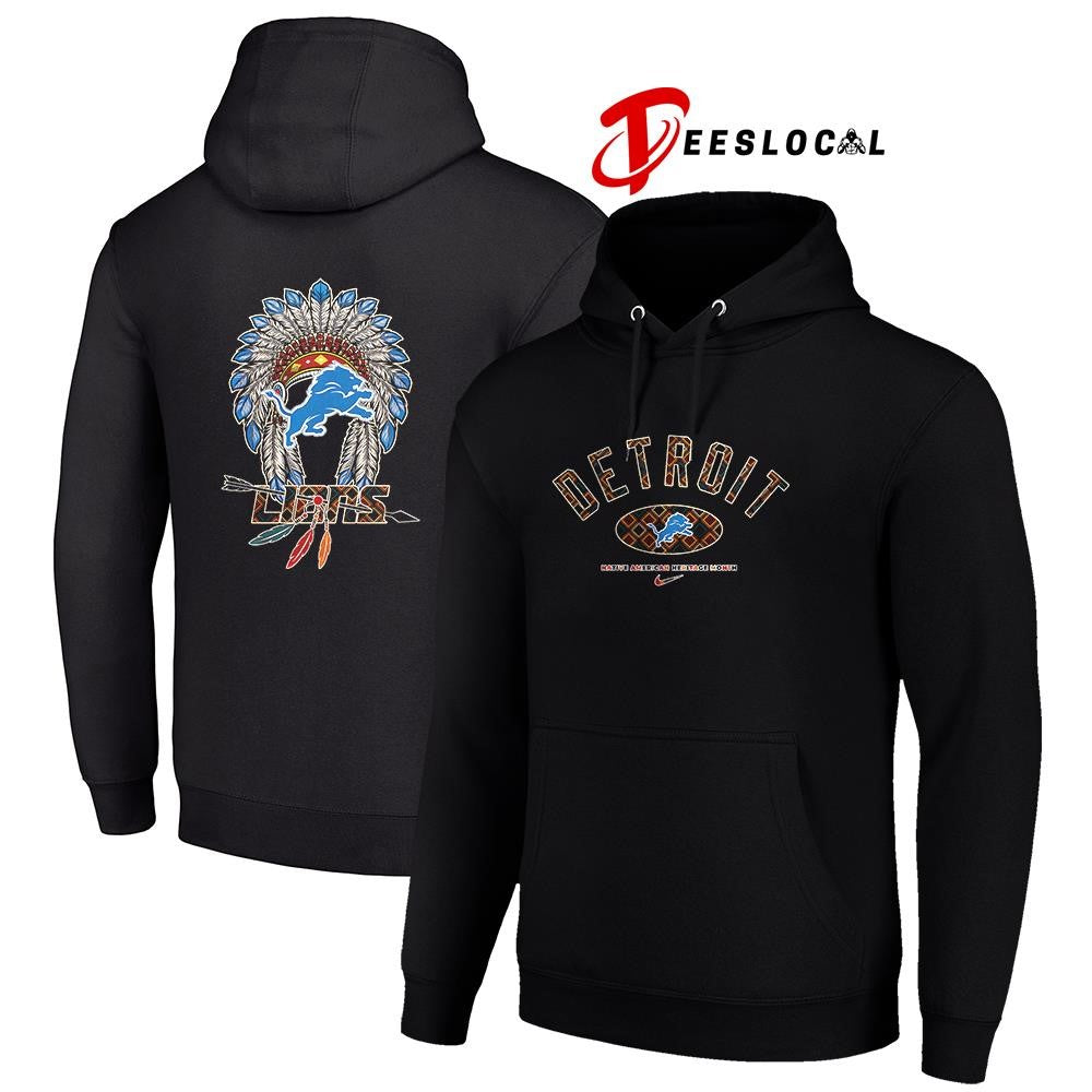 Detroit Lions x Native American heritage month logo shirt