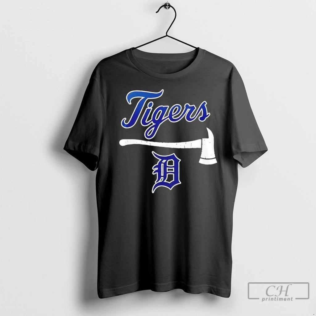 Detroit Tigers Firefighter Application 2 Sided T Shirts