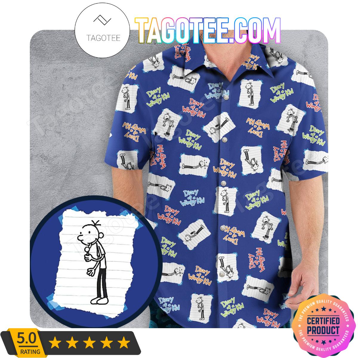 Diary Of A Wimpy Kid Men Aloha Casual Shirt