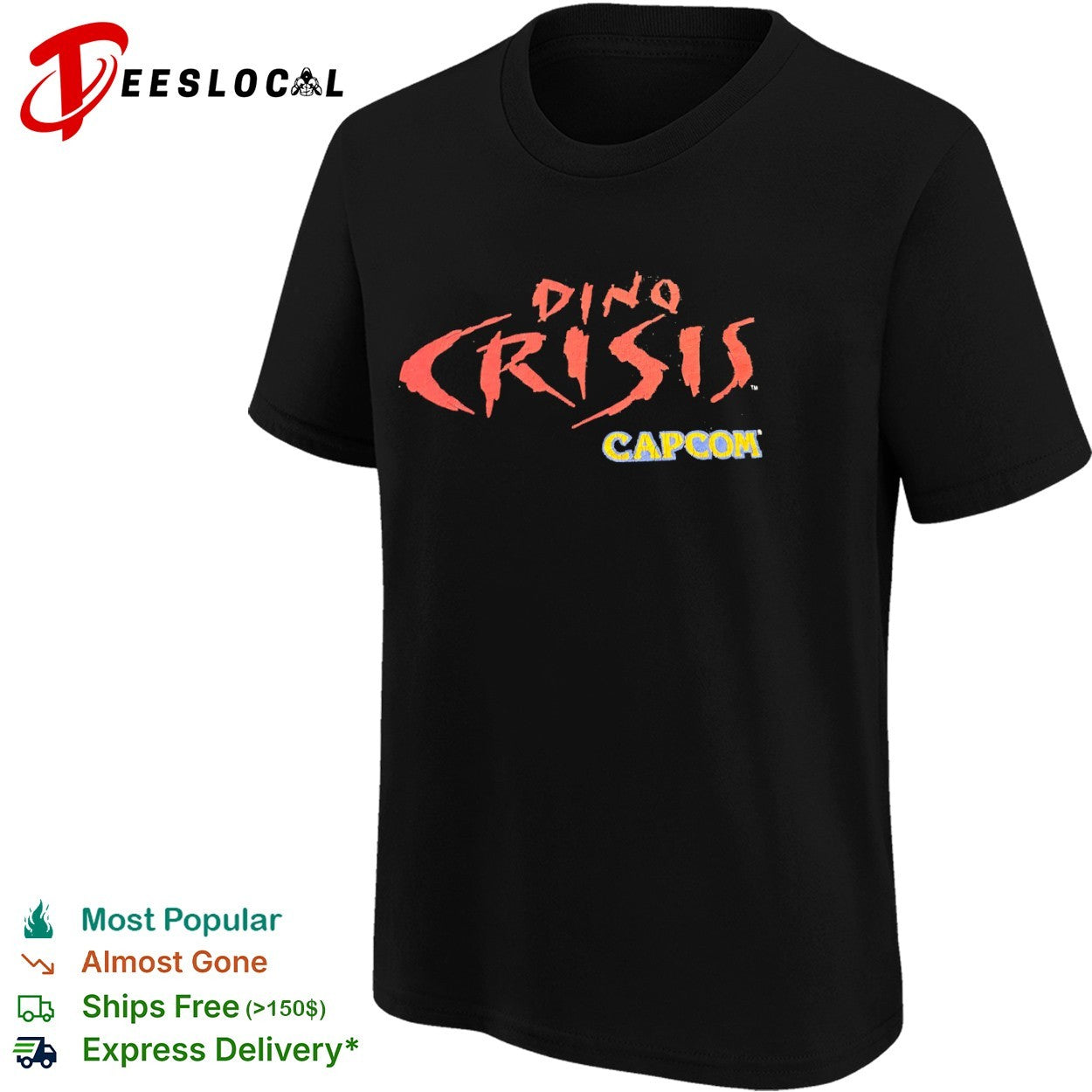 Dino Crisis Capcom Logo Survival Horror shirt