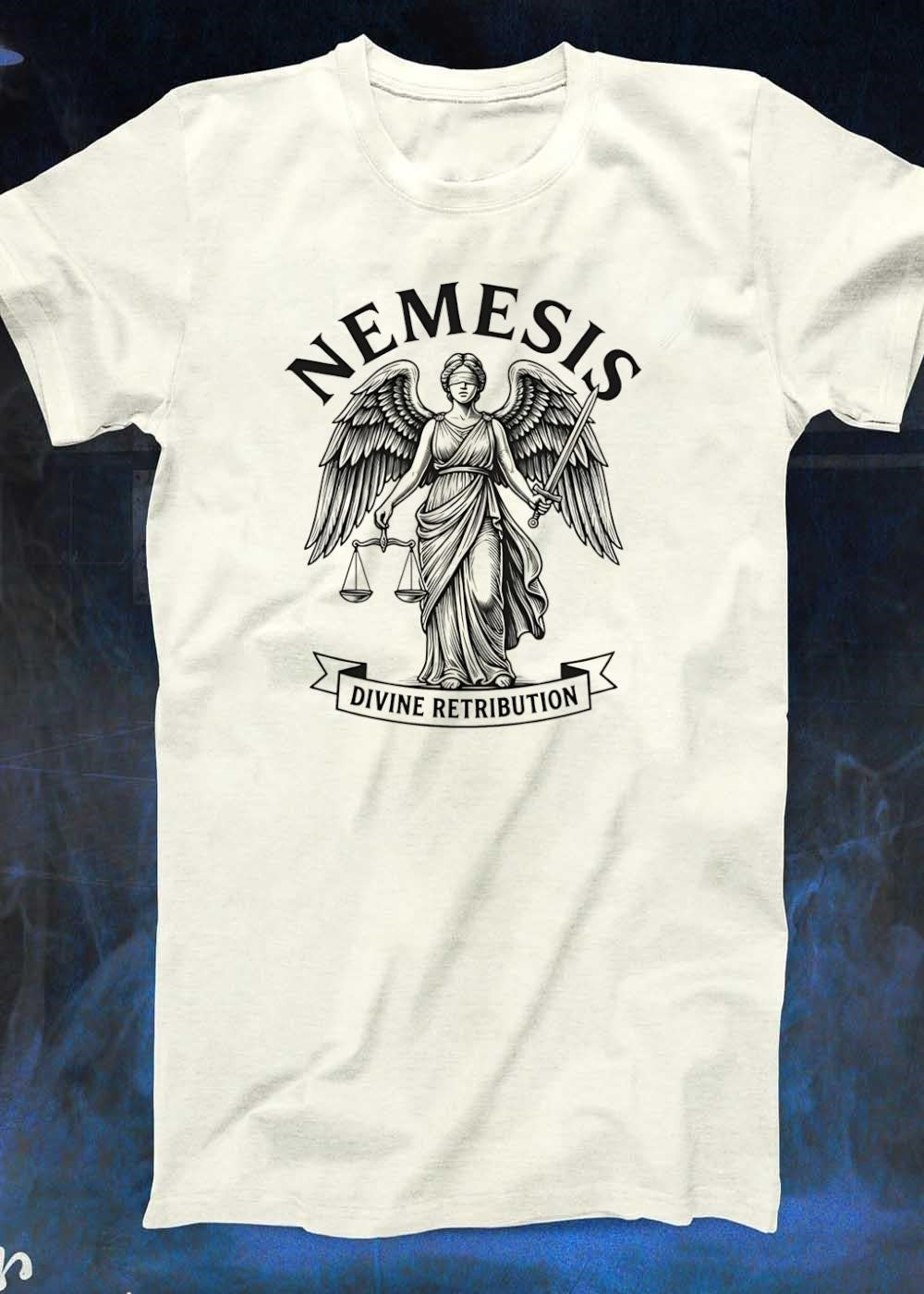 Divine Retribution Nemesis Angel Sword Scales shirt