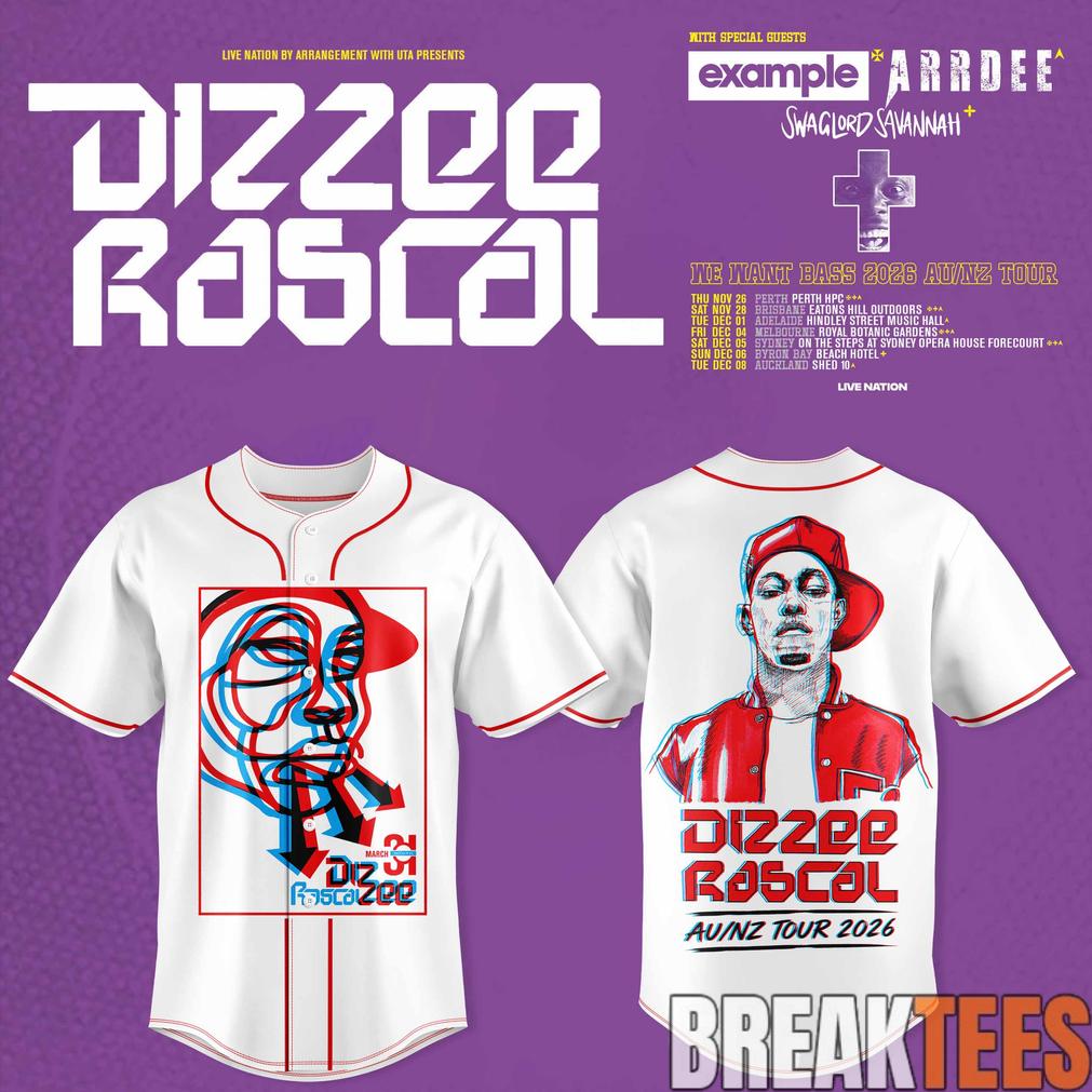 Dizzee Rascal – We Want Bass Baseball Jersey