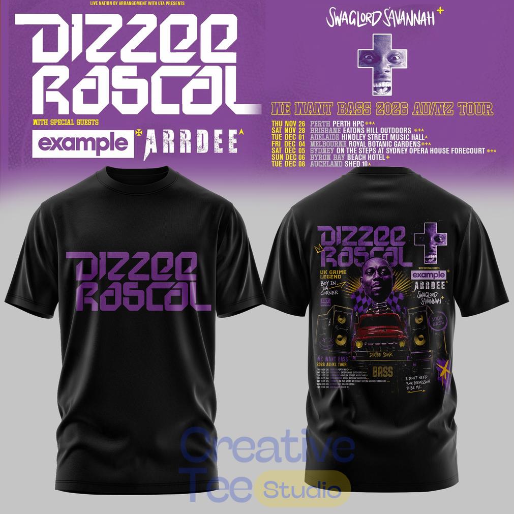 Dizzee Rascal – We Want Bass Tour Shirt