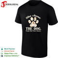 Dog breed paw print collage she chose the dog people had their chance shirt