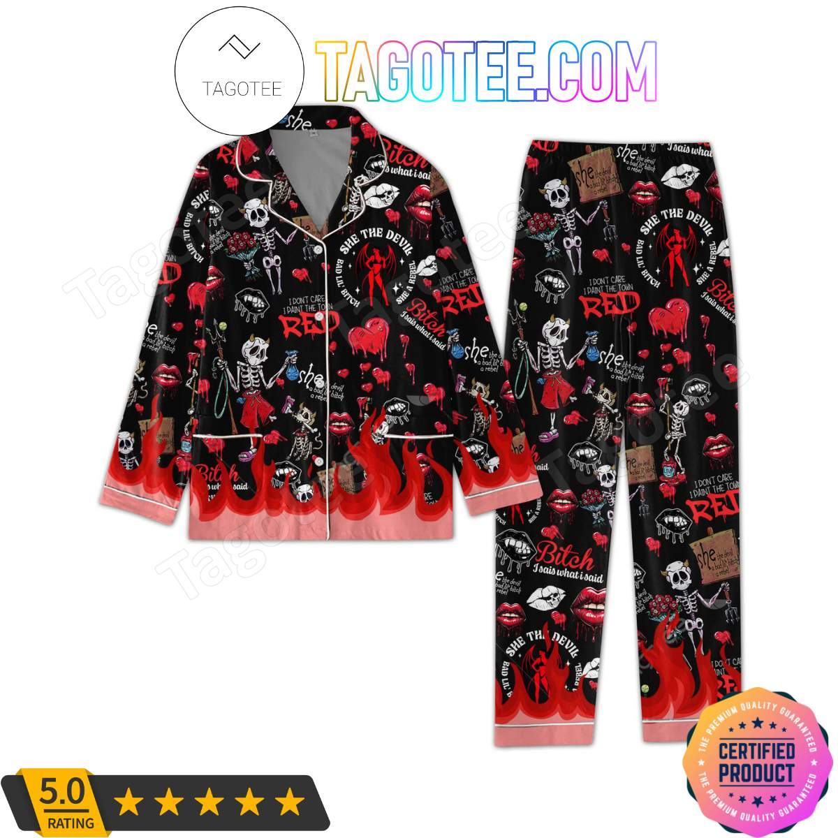Doja Cat I Don’t Care I Paint The Town Red Matching Pajama Sets