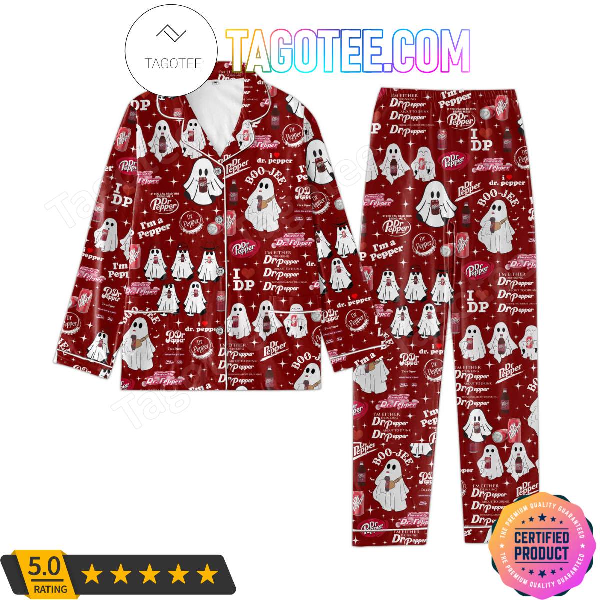 Dr Pepper Boo-jee Sleepwear Pajama Set