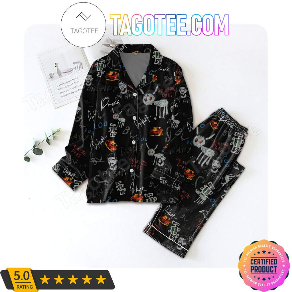 Drake For All The Dogs Sleepwear Pajama Set
