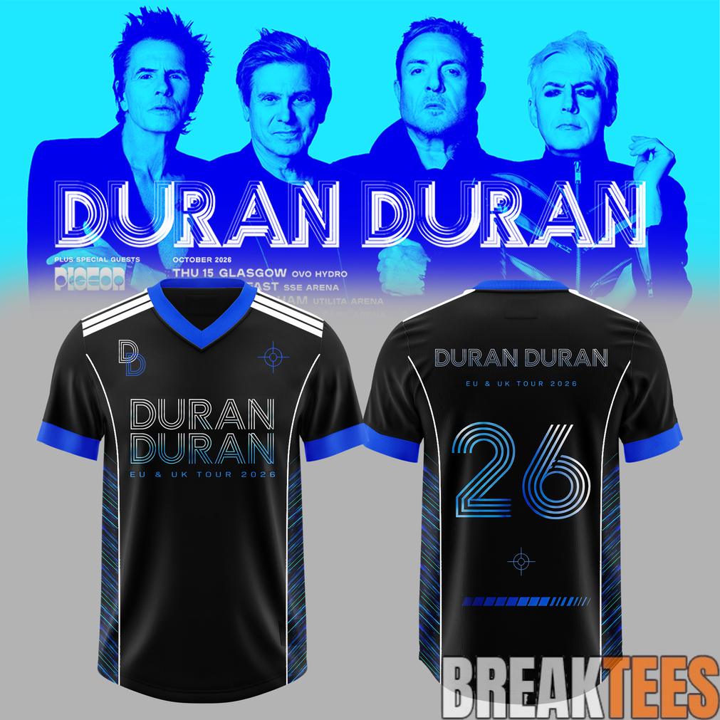 Duran Duran – UK & EU Autumn Tour 2026 Exclusive Football Jersey