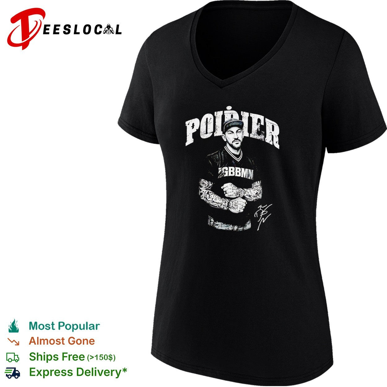 Dustin Poirier GBBMN Signature UFC MMA The Diamond shirt