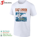 East London South Africa sailboat sailing across ocean waves with clouds shirt