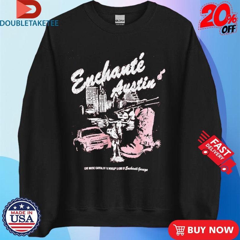Enchanté, Austin Live Music Capital Of The World Home Of Enchanté Garage Unisex , , , Long Sleeve Tee