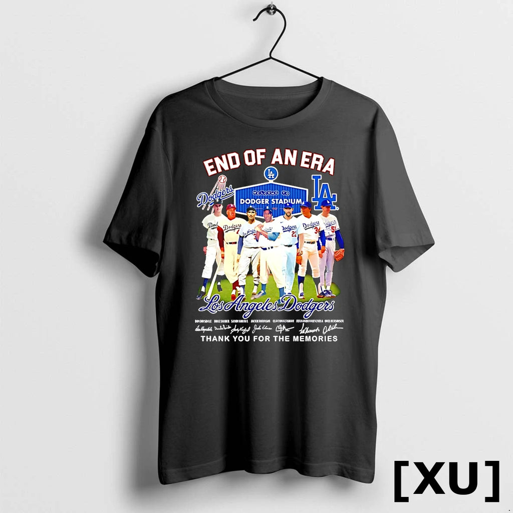 End Of An Era Los Angeles Dodgers Stadium Players Signature Tshirts Sweater