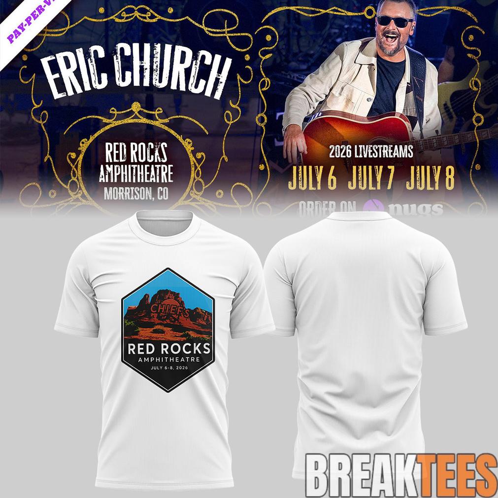 Eric Church Red Rocks Amphitheatre Limited Edition 2D Shirt