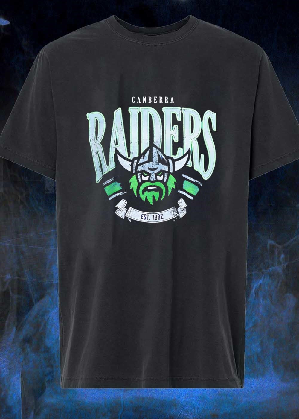 Est. 1982 Canberra Raiders Viking Helmet NRL T-Shirt