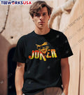 Fan Art Portrait Joker Lettering T-Shirt