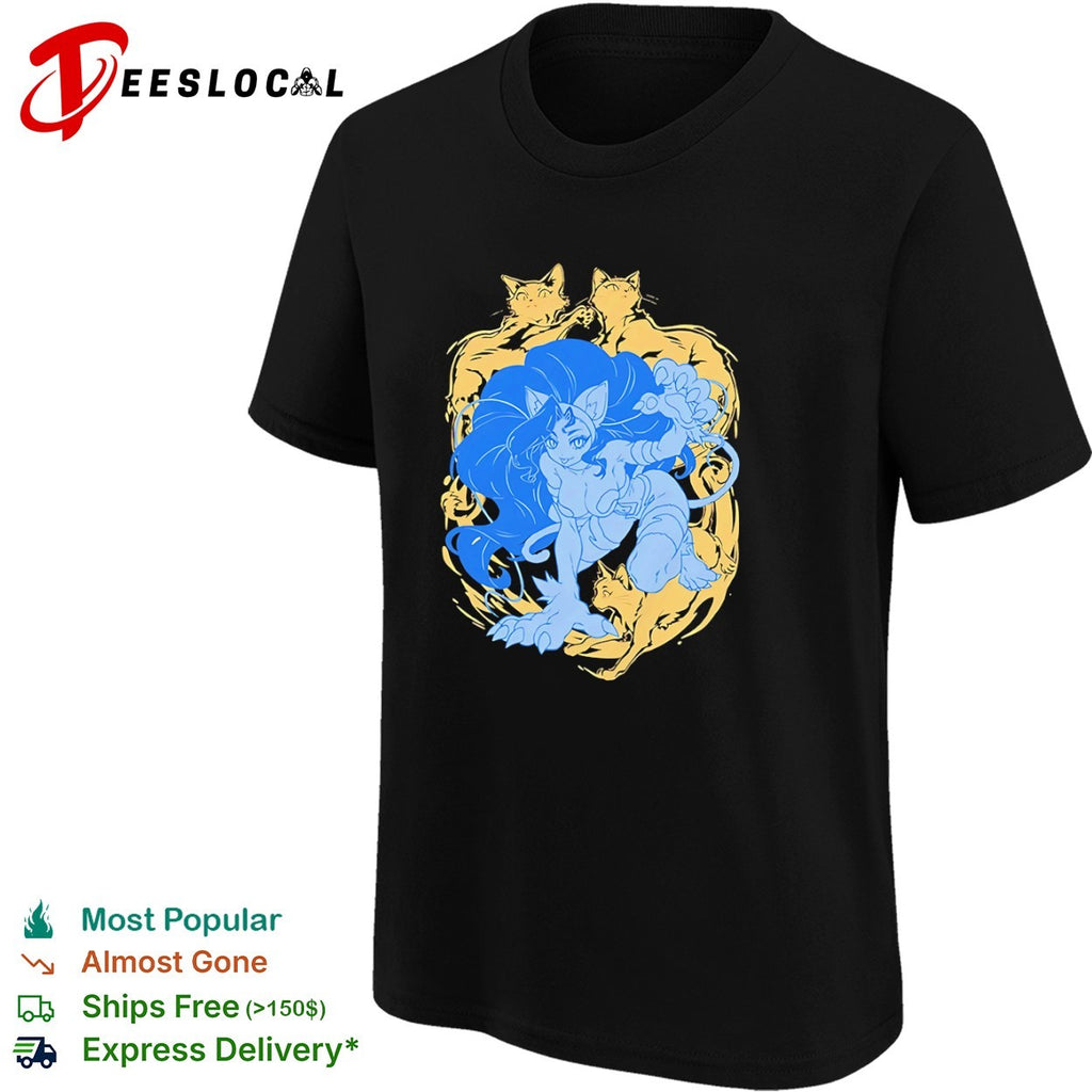 Felicia Darkstalkers Anime Cat Girl Capcom shirt
