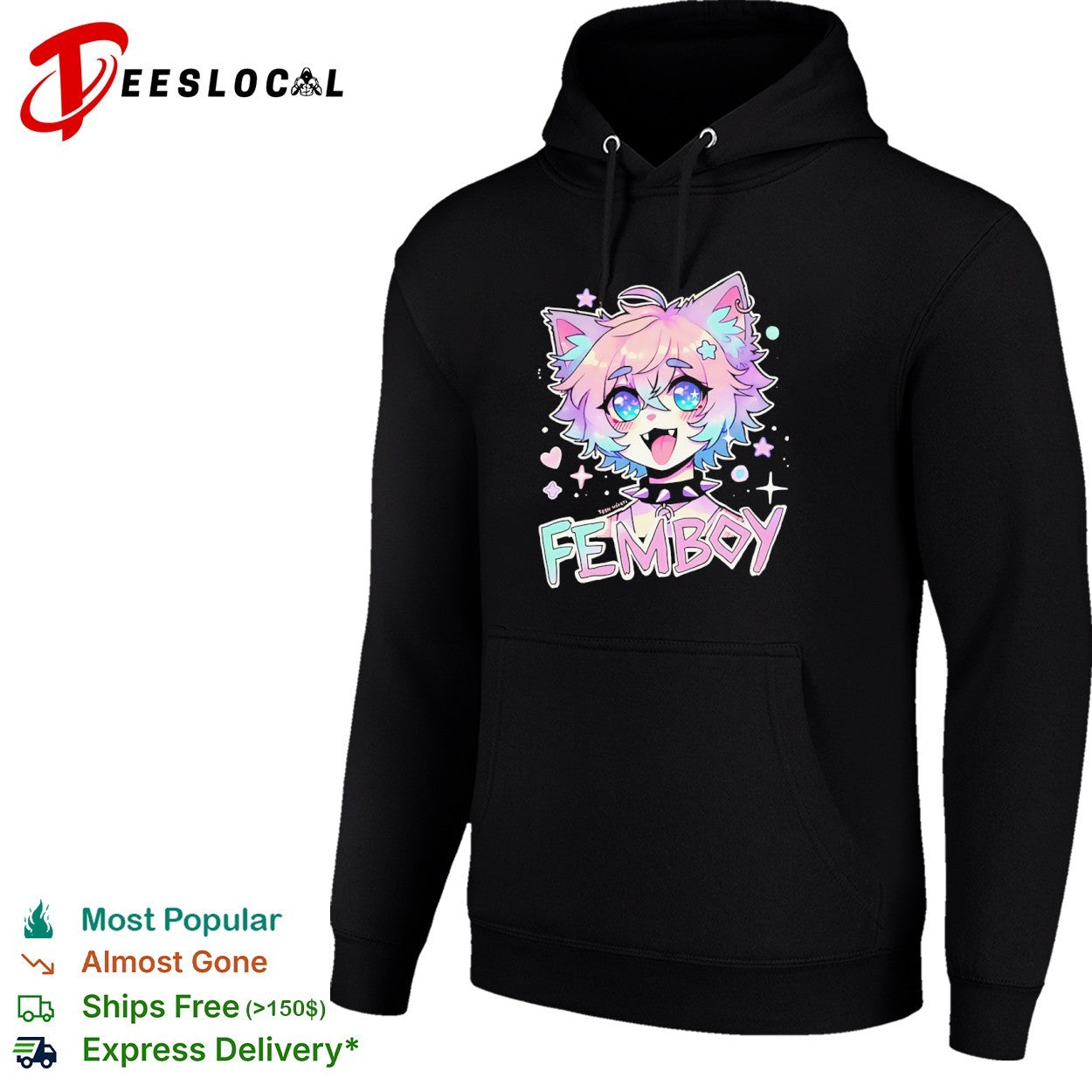 Femboy Pastel Anime Cat Boy Aesthetic kawaii shirt