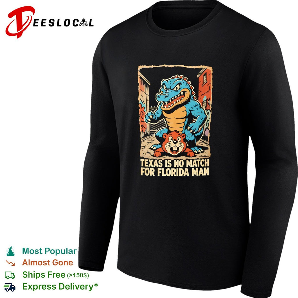 Florida Man vs Texas Alligator and Beaver Meme shirt