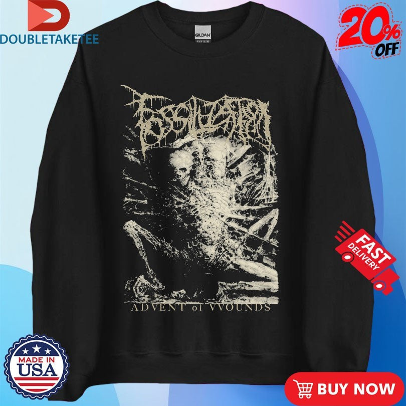 Official Fossilization Advent Of Wounds Album Neanderthal Shirts Unisex , , , Long Sleeve Tee