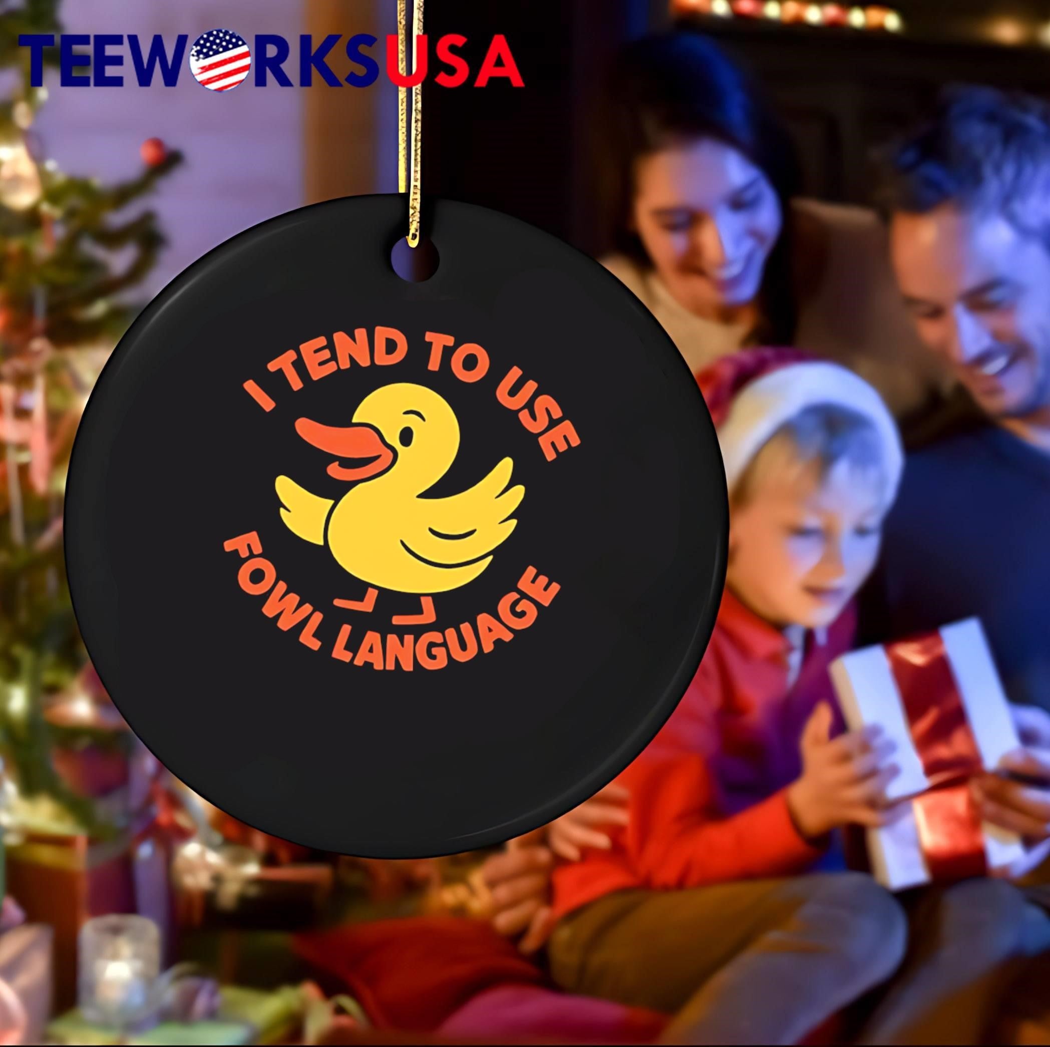 Funny Rubber Duck Use Fowl Language Shirt