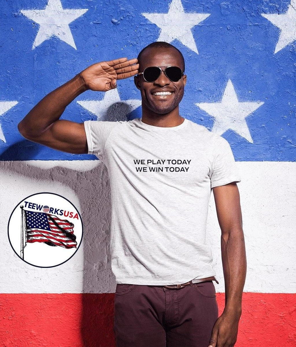 Game Day Apparel We Play Today We Win Today Fan T-Shirt