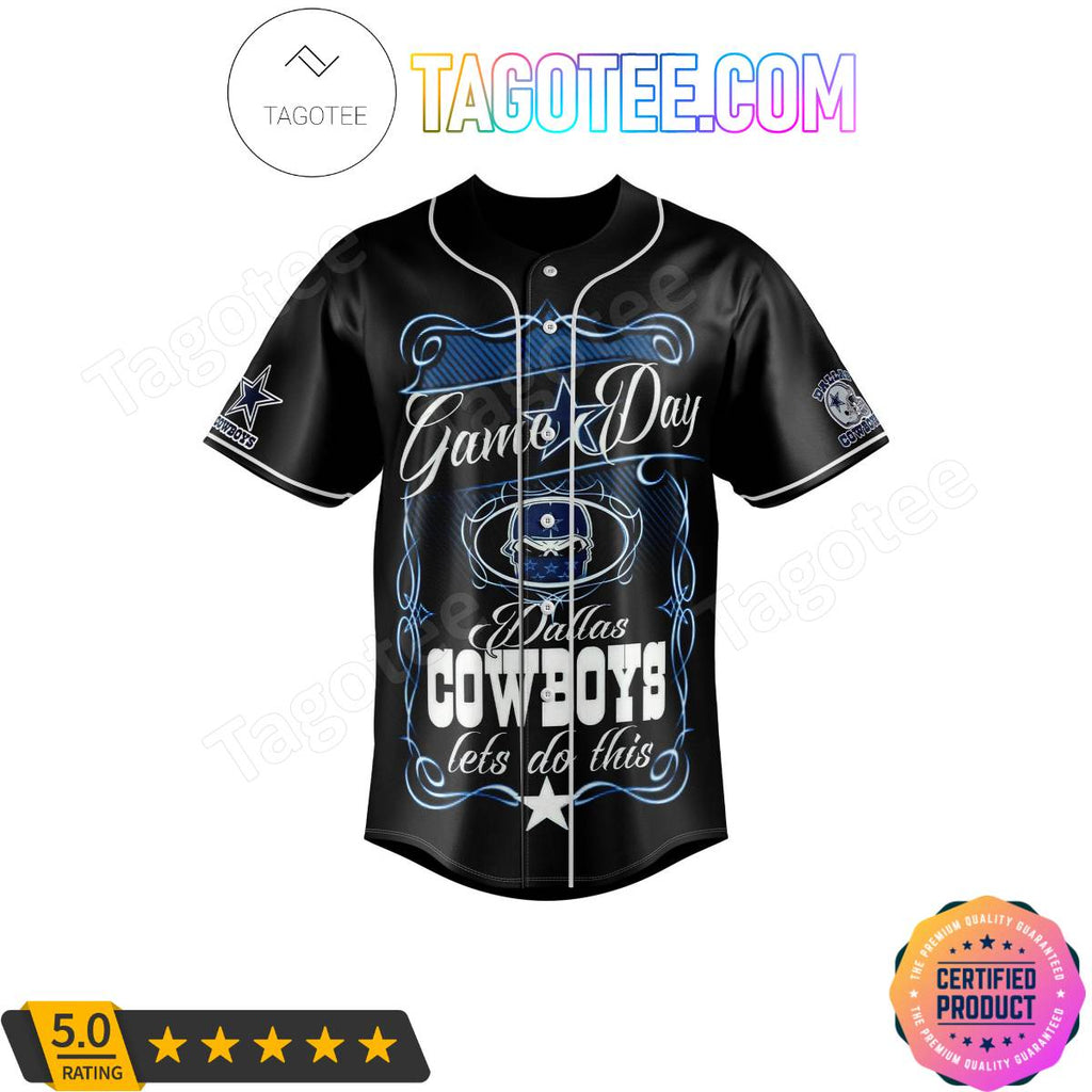 Game Day Dallas Cowboys Let’s Do This Baseball Jersey